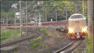 【ジョイント音】東海道線 湯河原駅付近 285系 サンライズエクスプレス 通過