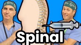 Spinal Injected Into Spine By Anesthesiologist Before Total Knee Replacement Surgery