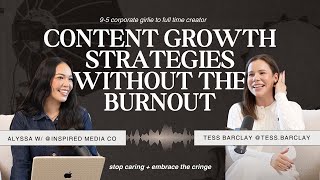 Growing as a content creator WITHOUT the burn out (ft. Tess Barclay)
