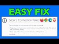 How To Fix Secure Connection Failed Error in All Web Browsers