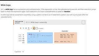 12 1 1 While loop in assembly