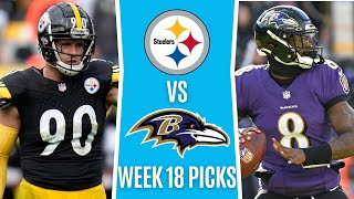 Steelers vs Ravens Best Bets | Week 18 NFL Picks and Predictions