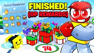 I FINISHED HONEY BEES PAINFUL BEESMAS QUEST \u0026 OPENED 14TH GIFTBOX (OP REWARDS) (Bee Swarm Simulator)