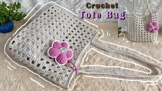 CROCHET BAG 🧶 How to Crochet Tote Bag 🥰 Easy Crochet Net Bag