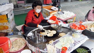 Korean street food / large iron plate / King Hotteok-Nuts