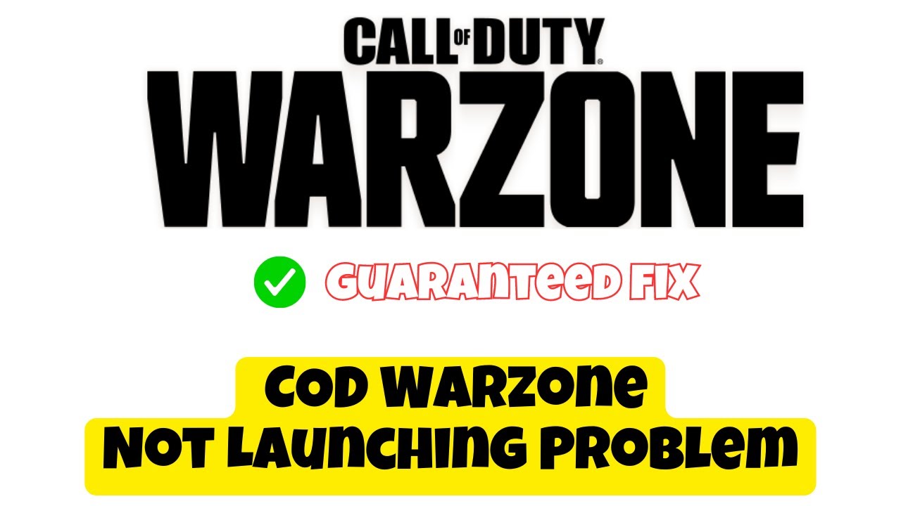 How To Fix COD Warzone Not Starting In 2023 || Warzone Not Launching Or ...