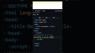 Javascript, how to show an alert box on an HTML page?