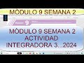 MÒDULO 9 SEMANA 2 ACTIVIDAD INTEGRADORA 3