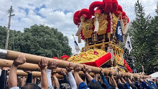 R5.10.1 三豊 下河内太鼓台 河内神社秋祭り 境内 差し上げ 2023/10/01(日)