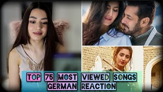 Top 75 Most Viewed Indian Songs on Youtube of All Time | German Reaction