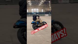 Drifting and wheelies with Harleys