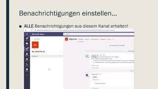 Beiträge in TEAMS erhalten oder ausschalten