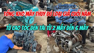 Tổng Kho Máy Thuỷ Isuzu Yanmar Mitsubishi Yamaha 2Máy Đến 6Máy Đủ Loại 0987,179,765 A,Út| Tâm Vlog