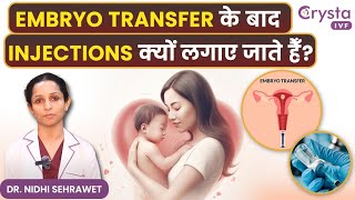 Injection After Embryo Transfer, WHY? | IVF Injections for Pregnancy in Hindi | Crysta IVF, INDIA