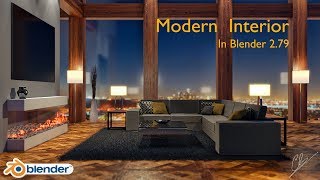 Creation of a Modern Interior in Blender 2.79