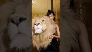 Kylie Jenner Wore Lion Head At Schiaparelli Fashion Week 2023