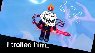 I pretended I had admin commands..my friend got mad at the end..(Roblox blade ball)