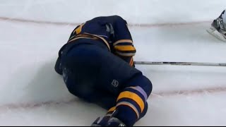 Evander Kane Injured After Hit vs New Jersey (10/24/15)