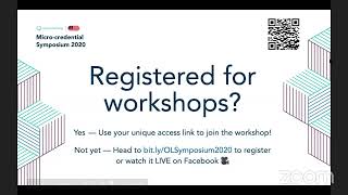 OpenLearning Micro-credential Symposium 2020