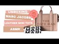 UNBOXING Marc Jacobs Leather Small Tote Bag | ASMR