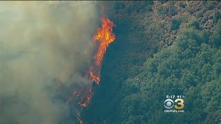Holy Fire Flares Up In Riverside County, California
