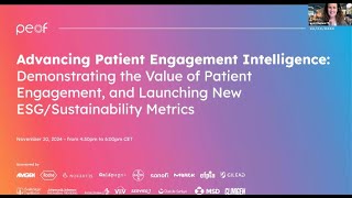 PEOF Virtual Session: Advancing Patient Engagement Intelligence