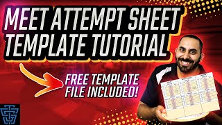 Powerlifting Attempt Sheet Template Tutorial With Free File | Powerlifting Tips