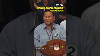 Muhaimin, Prabowo dan Mahfud Berbalas Pantun