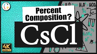 How to find the percent composition of CsCl (Cesium Chloride)