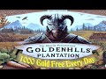 Skyrim AE, 1000 Gold Free Every Day, Goldenhills Plantation Complete Walkthrough