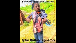 Believer - Imagine Dragons violin cover Tyler Butler-Figueroa Violinist 10 Leukemia Survivor B4 AGT