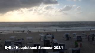 Sylter Hauptstrand im Sommer 2014