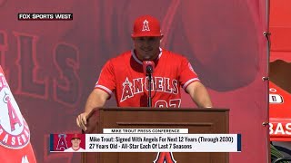 Trout addresses Halos nation as extension is
