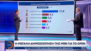 Η μεγάλη δημοσκόπηση της MRB για το ΟΡΕΝ | OPEN TV