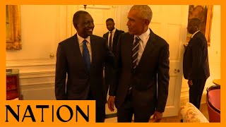 "Habari!" Former US President Obama exclaims after meeting Ruto in Washington DC