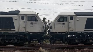 2024.01.25 R200型柴電機車重聯運轉＋EMU3000型電聯車  試運轉 8785次 海線・南迴線 往台東 花壇通過