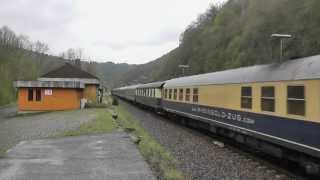 Sonderzug mit BR 01 am 27.04.13 in Heimbach/Nahe