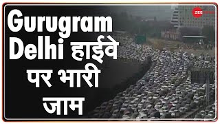 Gurugram-Delhi Border पर भारी ट्रैफिक जाम? |Bharat Band |Rakesh Tikait | Latest Hindi News |Zee News