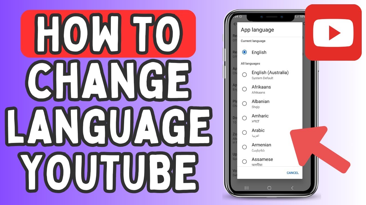 How To Change Language In Youtube - Complete Guide - YouTube