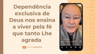 Dependência exclusiva de Deus nos ensina a viver pela fé que tanto Lhe agrada - Meditação 16/01/25