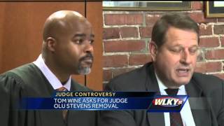 Tom Wine asks for Judge Olu Stevens to be removed