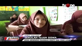 Miris! Dengan Kondisi Gedung yang Tidak layak, Sekolah Ini Hanya Memiliki Tujuh Siswa dan Dua Guru