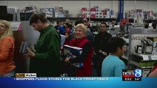 Shoppers flood stores for pre-Black Friday deals