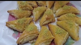 Shaabiyat ,lebanese dessert made from our phyllo dough from scratch and rice pudding