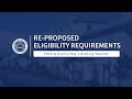 Re-Proposed Eligibility Requirements - FHFA & Ginnie Mae Listening Session