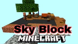Sky Block в Minecraft survival.