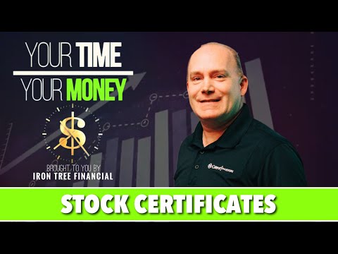 What does a stock certificate represent?