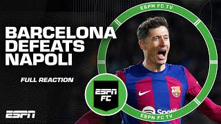 Barcelona JUST deserved to go through 🤏 - Craig Burley after UCL win over Napoli | ESPN FC