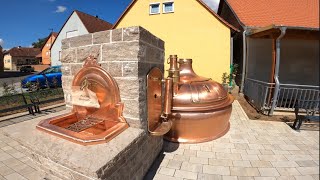 Justus Unterwegs in Krautheim Volkach Bierbrunnen der Privatbrauerei Friedrich Düll GmbH \u0026 Co. KG