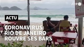 A Rio de Janeiro, bars et restaurants rouvrent ... trop tôt ? | AFP